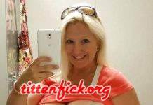 Blonde MILF mit dicken Titten